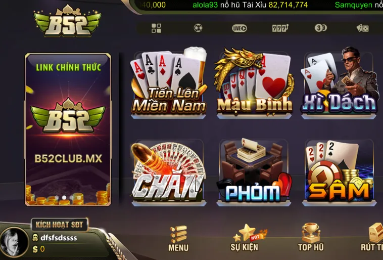 Khám Phá Kho Trò Chơi Giải Trí Đỉnh Cao Tại Game Bài B52 Club