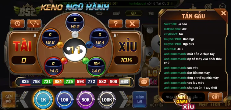 Chinh Phục Game Keno Ngũ Hành Tại B52 Club Rinh Quà Tài Lộc