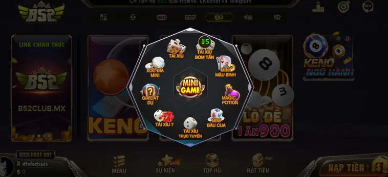 Chinh Phục Thế Giới Giải Trí Tốc Độ Cùng Minigame B52 Club Đẳng Cấp