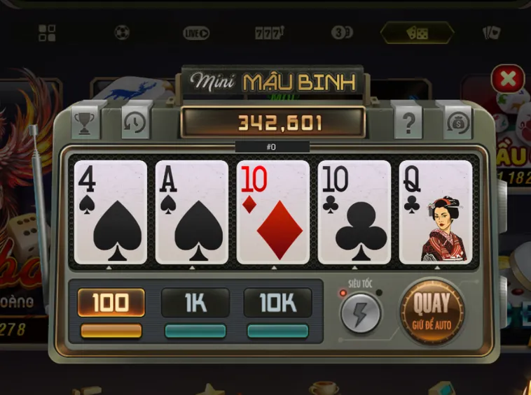 Minigame Mini Mậu Binh Tại B52 Club Đỉnh Cao Sắp Xếp Bài Nhận Thưởng Cực Nhanh