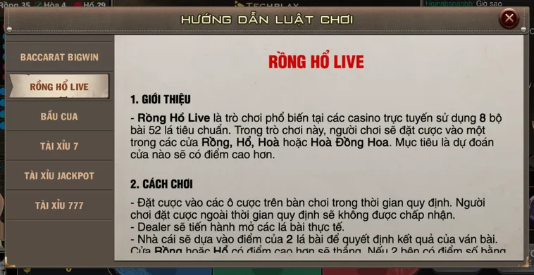 Chinh Phục Rồng Hổ BigWin Livestream Tại B52 Club Thắng Lớn Thần Tốc
