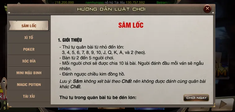 Hướng Dẫn Cách Chơi Sâm Lốc Tại B52 Club Đạt Tỷ Lê Thắng Cao Nhất