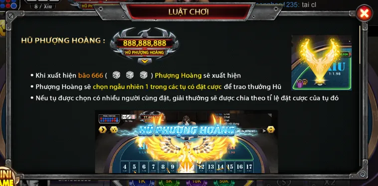Chinh Phục Những Viên Xúc Xắc May Mắn Với Sicbo Phượng Hoàng Tại B52 Club
