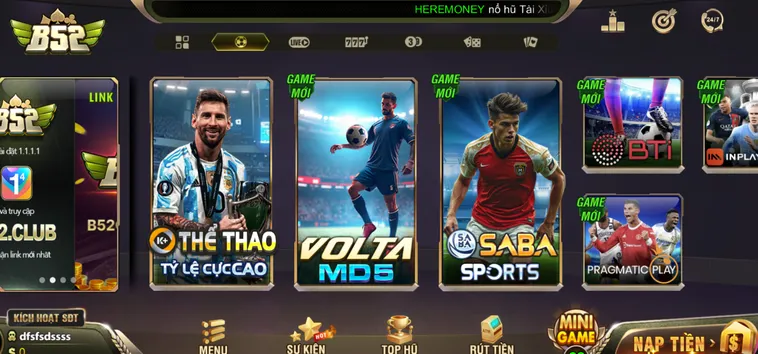 Thể Thao B52 Club Đấu Trường Cá Cược Bóng Đá Đỉnh Cao Nhận Thưởng Cực Đã