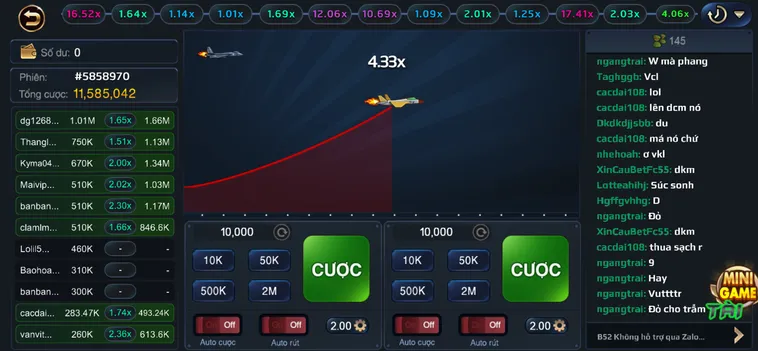 Hướng Dẫn Chơi Minigame Tiêm Kích F35 Tại B52 Club Luôn Thắng Đậm
