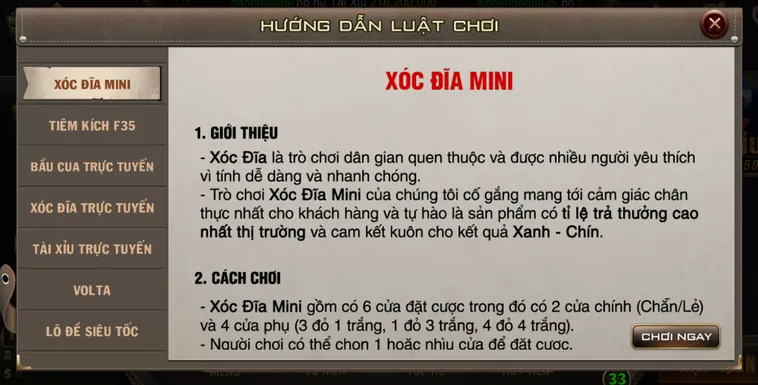Minigame Xóc Dĩa Mini Tại B52 Club Sân Chơi Giải Trí Dân Gian Đổi Thưởng Cực Nhanh